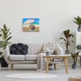 thumbnail image 2 of Stupell Lounging Cow Summer Beach Shore Animals & Insects Painting Gallery Wrapped Canvas Print Wall Art, 2 of 5