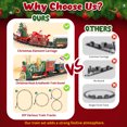 thumbnail image 3 of WonderStone Lights & Music Trains Set Toys for Toddlers 2-4, Model Train w/Santa Claus & DIY Paper Cards, Christmas Gifts for Boys and Girls, 3 of 10