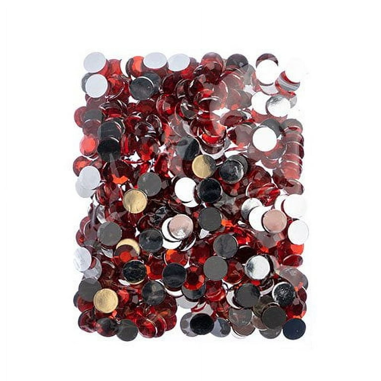 SALE 200 Count Valentine Red Rhinestones Embellishments 3MM Micro Mini  Round Flat Back Craft Supply - 974