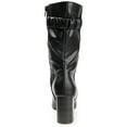 thumbnail image 4 of Journee Womens Wilo Stacked Heel Mid Calf Boots, 4 of 10