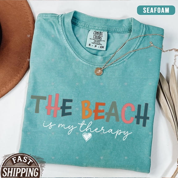 The Beach Is My Therapy tshirt, Beach tshirt, Therapy Shirt, Beach Shirt,Travel shirt, Summer Tee, Cozy Tshirt