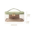 thumbnail image 3 of Fiudx Bolsa de Cosméticos Transparente de Gran Capacidad para Guardar Cosméticos, Lápiz Labial, Color Puro, Bolsa de Aseo Portátil Avanzada, 3 of 3