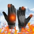 thumbnail image 1 of Xihbxyly Guantes de Ciclismo de Invierno, Acolchados y Resistentes Al Viento, Compatibles con Pantallas Táctiles, Ergonómicos para Mayor Comodidad, Ideales para Deportes Al Aire Libre, Pesca y Esquí., 1 of 3