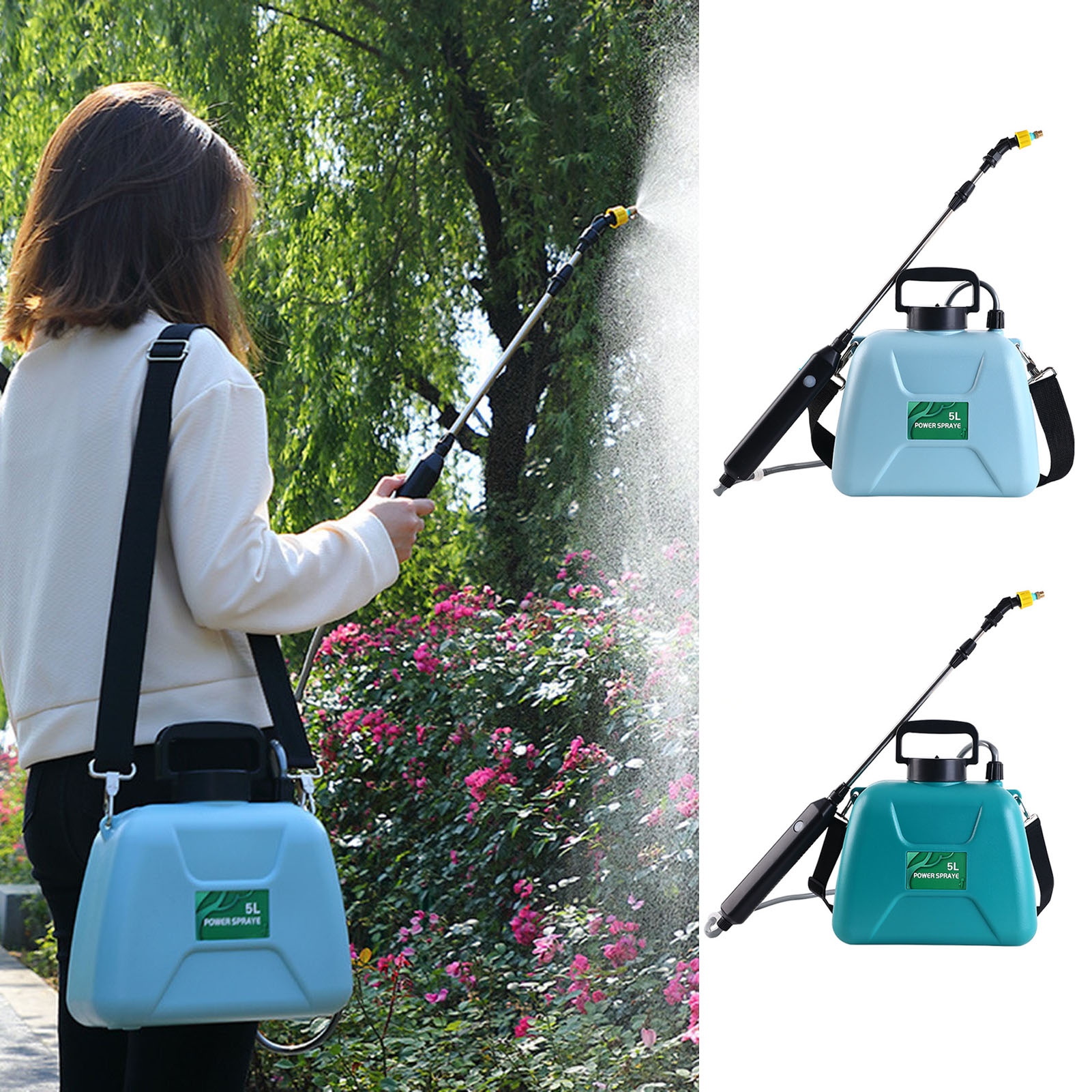 Cherryhome Battery Powered Backpack Lawn Sprayers Lawn