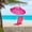 Pink, variant on WoofPaw Portable Beach Chair with Umbrella for Adults, High Back Camping Armchair Folding Shade Sand Chair Compact Lawn Chairs for Outdoor Fishing, Hiking, Concert, Patio, Backyard 265 lbs Mint Green