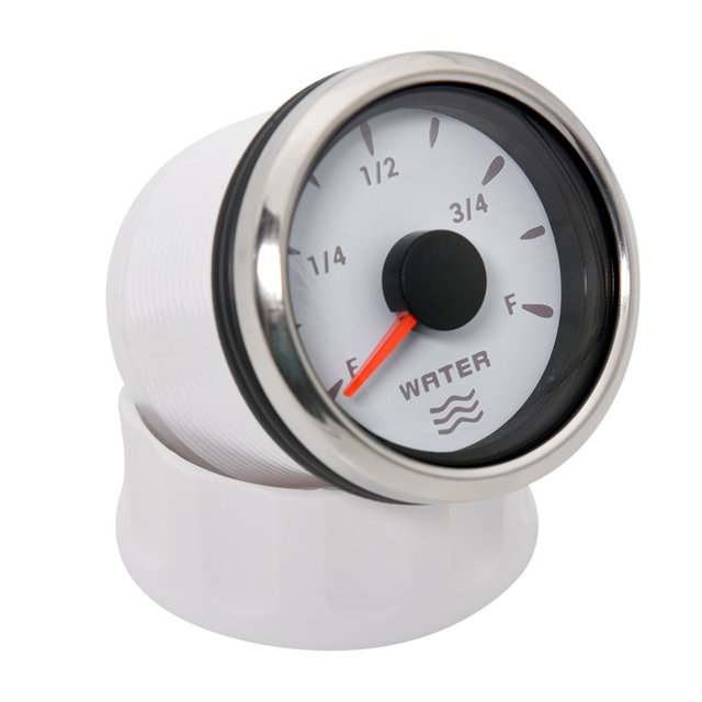 240-33 Ohm Tank Water Level Indicator With 7 Color LED Digital Level Gauge For Marine Boat Oil Tank Fuel Level Sensor 12V/24V ,Easy to Install