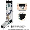 thumbnail image 3 of FREEAMG Christmas Decoration Compression Socks for Men & Women Running Stockings Knee High Socks for Gardening Running Cycling Travel and Climbing, 1 Pair, 3 of 7