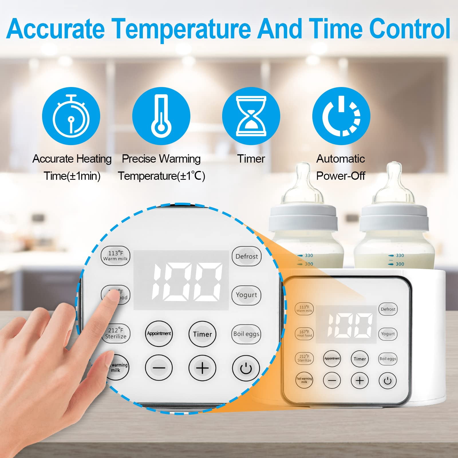 Directly supplied by the manufacturer, baby liquid constant temperature bottle warmer, dual bottle warmer, two-in-one milk warmer, sterilizer and insulation machine