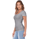 thumbnail image 2 of Camiseta de Canalé Entallada para Mujer, Gris, Talla XXL, 2 of 9