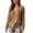 Khaki, variant on Deep V Neck Knit Sweater for Women Soft Casual Drop Shoulder Balloon Long Sleeve Knit Tops Relaxed Fit Solid Color Layer Pullovers L