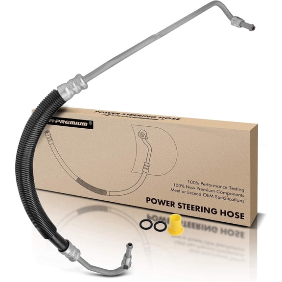 A-Premium Power Steering Hose Pressure Line Hose Assembly Compatible with Ford F-250 F-350 Super Duty 2005-2007 5.4L 6.0L 6.8L