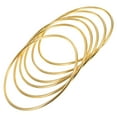 thumbnail image 5 of DECOMELODY 6Pcs Metal Craft Rings For Diy Enthusiasts Golden Minimalist Design Circle Hoop, 5 of 8