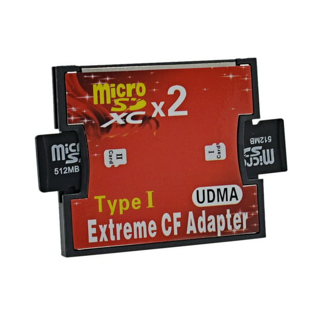 Dual Slot Cards Reader TF/Micro SD/SDHC To CF Type 1 ...