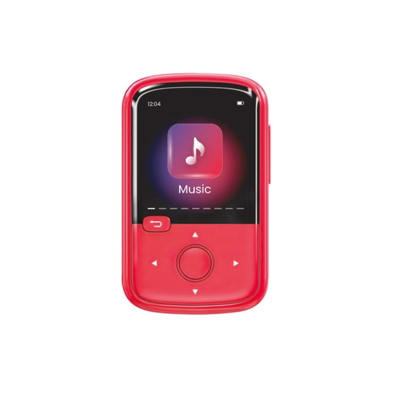 Reproductor MP3 Greentouch Kosher Klip Mini de 128 GB, rojo, sin ranura SD