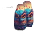 thumbnail image 6 of Sikiie Colorful Feather Owl Car Seat Protector 2 Pack Car Seat Cushion Mat, Car Seat Covers for SUV, Truck, Van, 6 of 7
