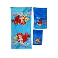 thumbnail image 1 of DISNEY KIDS BATHROOM BATH TOWEL 3PC SET CARTOONS CHARACTERS Girls Ariel, 1 of 1