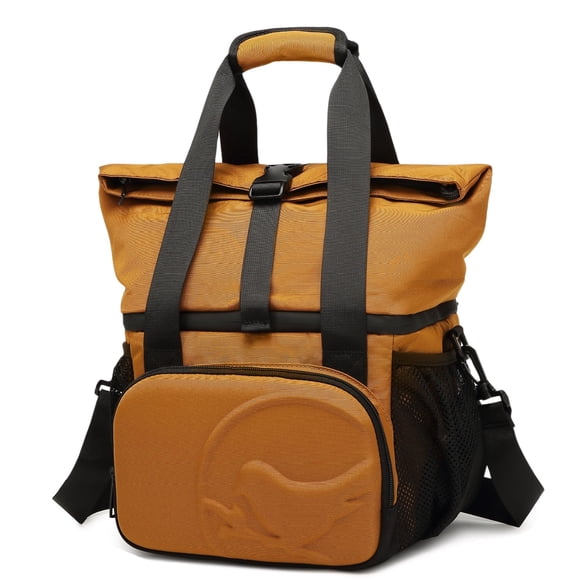 Bolsa de almuerzo SUNNY BIRD de doble compartimento con aislamiento, color marrón