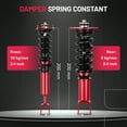 thumbnail image 4 of SPEEDWOW Coilovers Kits for 2003-2008 Nissan 350Z, 2003-2007 INFINITI G35, 24 Levels Damper Adjustable Coilovers Suspension Kit Shock Absorbers Struts Coilover Lowering Kit, 4 of 7