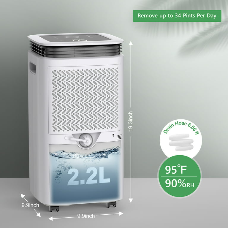 AirPlus 1,500 Sq. ft 30 Pints Dehumidifier for Home and Basements with Drain Hose(AP1907)