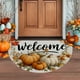 thumbnail image 5 of Uuiauoio Thanksgiving Floor Mat, Non-Slip Absorbent Holiday Doormat with Pumpkin Semicircle Design, Dirt Resistant Waterproof Entrance Mat for Porch Decor, Fall Autumn Seasonal Mat for Home, 5 of 6