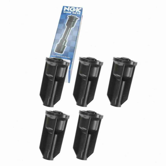 5 pc NGK Ignition Coil Boots compatible with Hummer H3 3.5L L5 2006