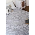 thumbnail image 6 of Original Silver Ombre Poster Tapestry Mandala Art Hippie Wall Hanging Bohemian Bedspread Metallic Shine Tapestries 30"x40", 6 of 6