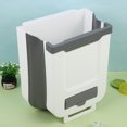 thumbnail image 2 of letairis Hanging Garbage Bins Solution Garbage Storage Folding Bending Say To Bending Bin For Disposal Garbage Storage Folding khaki Small 23 * 20 * 5cm, 2 of 9