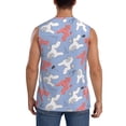 thumbnail image 4 of Goofa Cartoon Poodle Dog Printed Men's Sleeveless T-Shirt - Athletic Gym Workout Tank Top for Men - Moisture-Wicking, UPF 30+ Quick-Dry Muscle Tee-Medium, 4 of 8