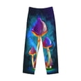 thumbnail image 4 of Balery Men'S Magic Mushrooms ,Fireflies Pants,Sleepwear Pants,Pajama Pants,Pj Bottoms Drawstring And Pockets-Large, 4 of 9