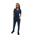 thumbnail image 4 of Fubu Women's Slim Fit High Waisted Jogger Yoga Scrub Pant Medical Nursing Uniform, 4 of 7