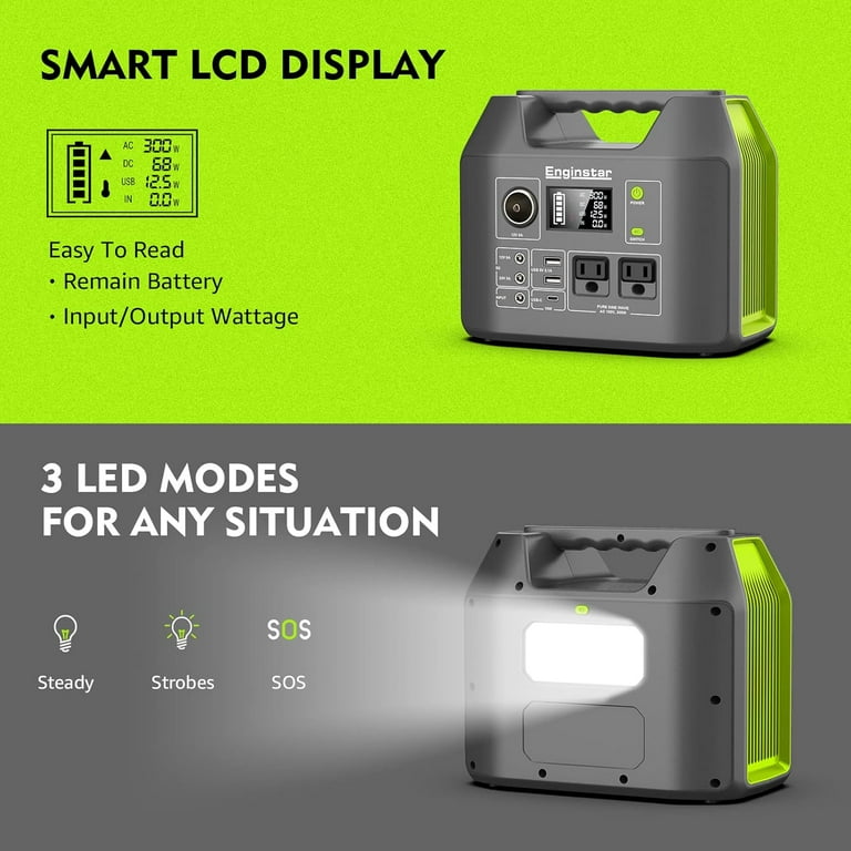 EnginStar 300W Continuous/300W Peak Portable Power Stations