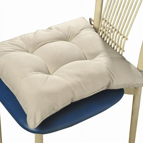 Lotus Home Water and Stain Resistant Chair Pad, 4 Pack, Taupe