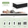 thumbnail image 5 of 4 inch Foldable Memory Foam Mattress Twin XL Size, CertiPUR-US Certified - Tri-Fold Design with Removable Cover, 5 of 11