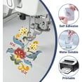 thumbnail image 3 of Sticky Water Soluble Embroidery Stabilizer 8PCS 8.3" x 11.7" Printable Wash Away Paper Stabilizer Allowed for Print or Draw Patterns Embroidery Transfer Paper for Hand & Machine Embroidery, 3 of 6