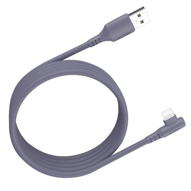 5A Charging Cable Mobile Phone USB Elbow 1 2 5 Data Transmission Cable Phone Elbow Charging Cord 0.25m for iOS