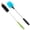 Black+blue, variant on Long Bottle Brush, 15.35 in Bendable Cleaner Brushes for Cleaning Neck Beer Bottles, Wine, Baby Bottles, Water Bottles, Tumblers, Flask, Bird Feeder, Vase, Pipes and Brewing Supplies Blue/1Pack