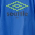 thumbnail image 3 of Umbro Kids Seattle City Diamond Logo T Shirt (Royal, XS-XL), 3 of 4