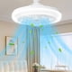 thumbnail image 3 of Ventilador de techo LED E27 con control remoto, súper brillante, ahorro de energía, 3 velocidades y 3 modos de luz para dormitorio, sala de estar, refrigeración del hogar, Aestivo | Blanco |, 3 of 7