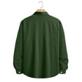 thumbnail image 7 of DPTALR Men's Summer Casual Round Neck Short Sleeve Shirt Tops,Green,Big and Tall Men XXL, 7 of 7