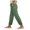 Green, variant on vigerkar Women's Casual Pants Striped Side Button Elastic Waist Trendy Pants Straight Leg Baggy Trousers with Pocket Green, L