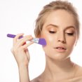 thumbnail image 4 of unbranded 6Ud Brochas Cosméticas De Silicona Para Maquillaje Facial Con Mango De Plástico Morado, 4 of 6