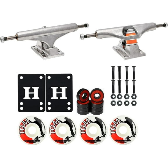 INDEPENDENT Skateboard Trucks Mids 159 (8.75") with Wheels, Bearings, Hardware