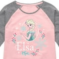 thumbnail image 3 of Frozen - Winter - Elsa & Snowflakes - Toddler & Youth Girls Raglan Graphic T-Shirt, 3 of 5