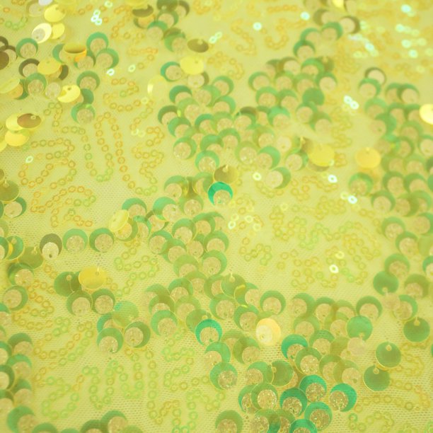 Fame Stretch Mesh Sequin Fabric Blue Moon Fabrics