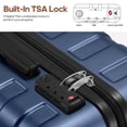 thumbnail image 6 of MIUSSE Hardshell Luggage Sets 3 Pieces, Hardside Lightweight Suitcase with Spinner Wheels and TSA Lock, Blue Luggage Set 20in24in28in, 6 of 8