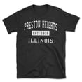 thumbnail image 1 of Preston Heights Illinois Classic Established Men's Cotton T-Shirt, 1 of 1