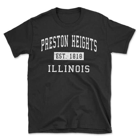 Preston Heights Illinois Classic Established Men's Cotton T-Shirt