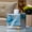 Blue-Square, variant on Square Blue Decorative Tissue Box