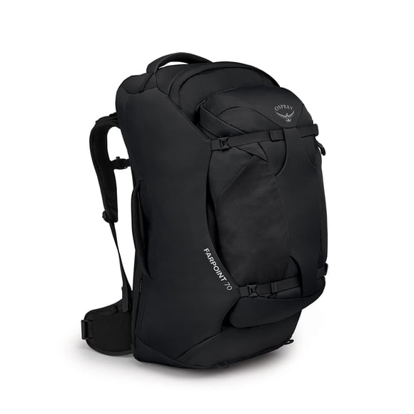 Mochila de viaje Osprey Farpoint 70L para hombre negra