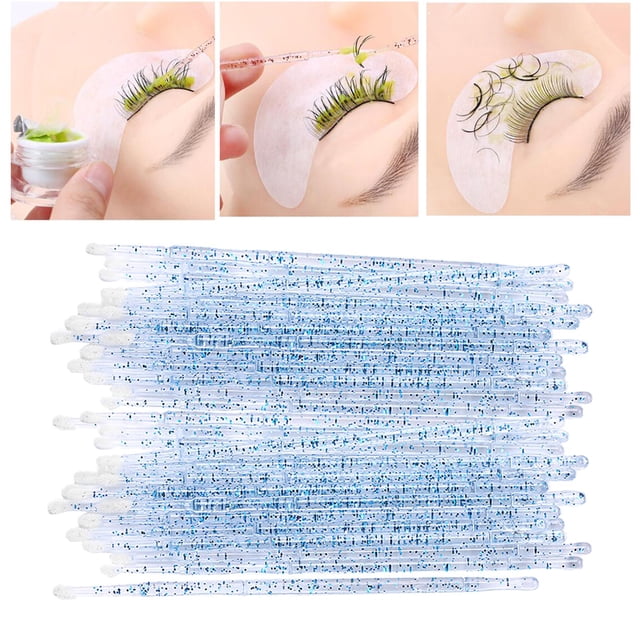 200Pcs Cepillos aplicadores desechables Perfecl Azul